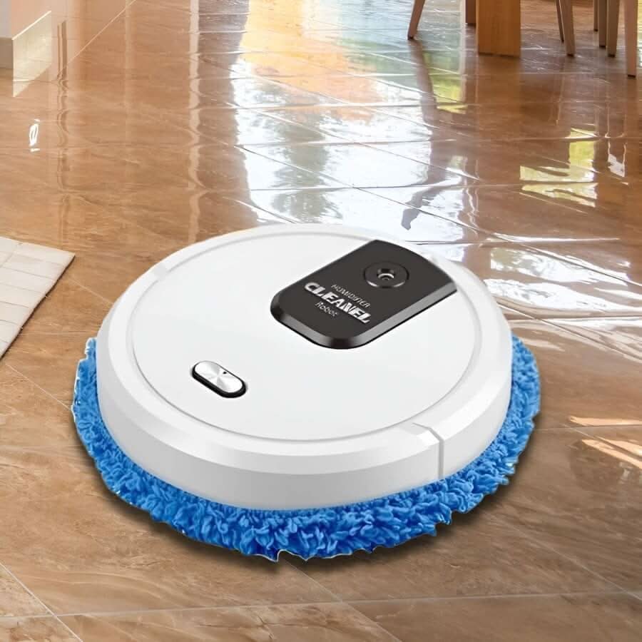 Robot Vacuum and Mop | Intelligent Navigation with Blue Microfiber Pad