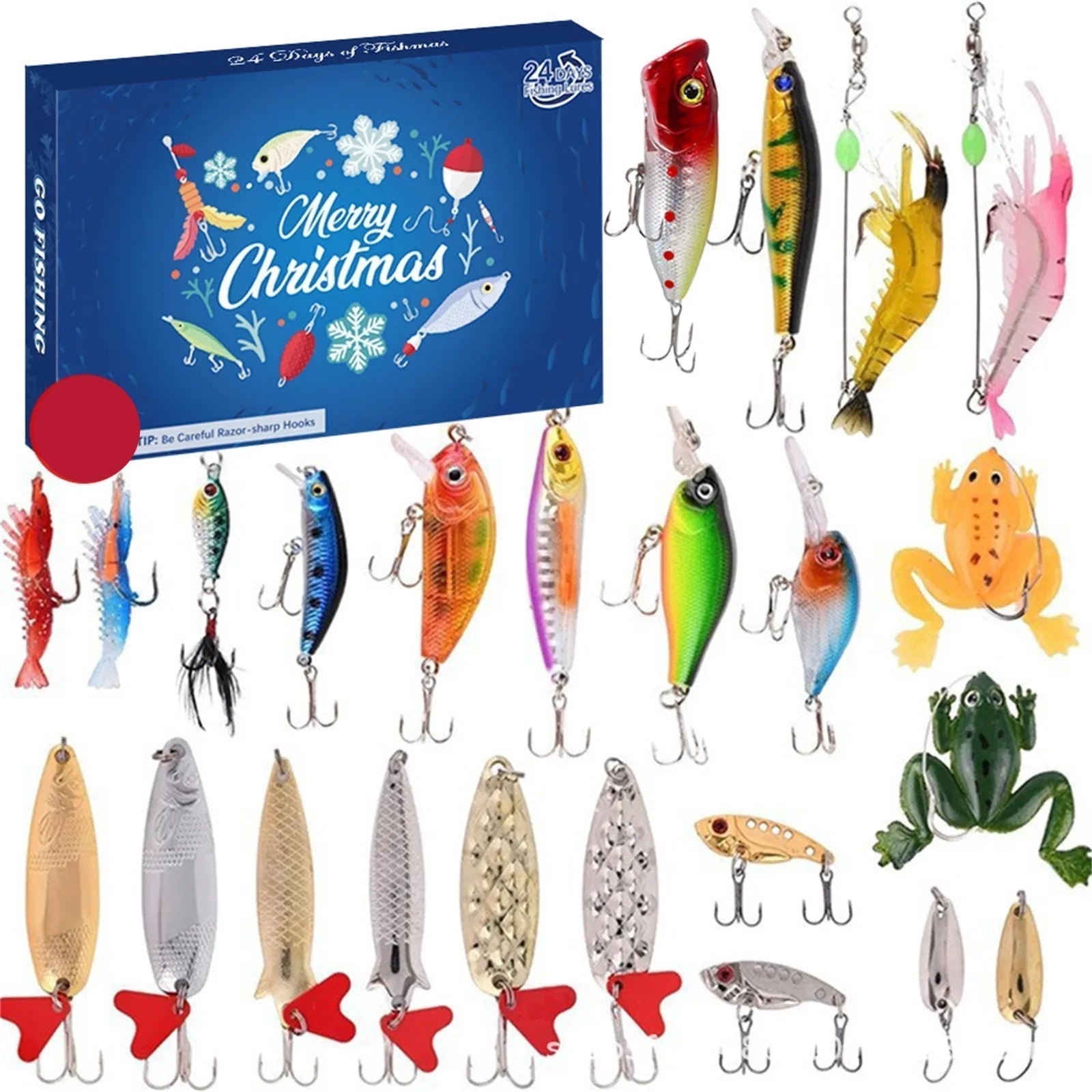 Fishing Advent Calendar | 24 Waterproof Tackle Accessories