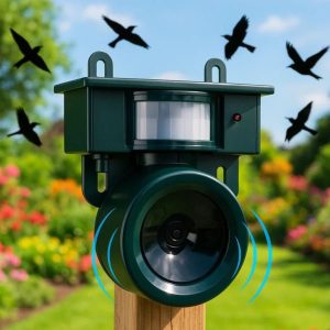 Motion Activated Bird Deterrent | Solar Powered Outdoor Repeller