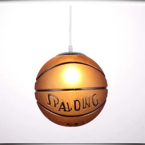 Basketball Ceiling Light | Sports Theme LED Pendant Fixture
