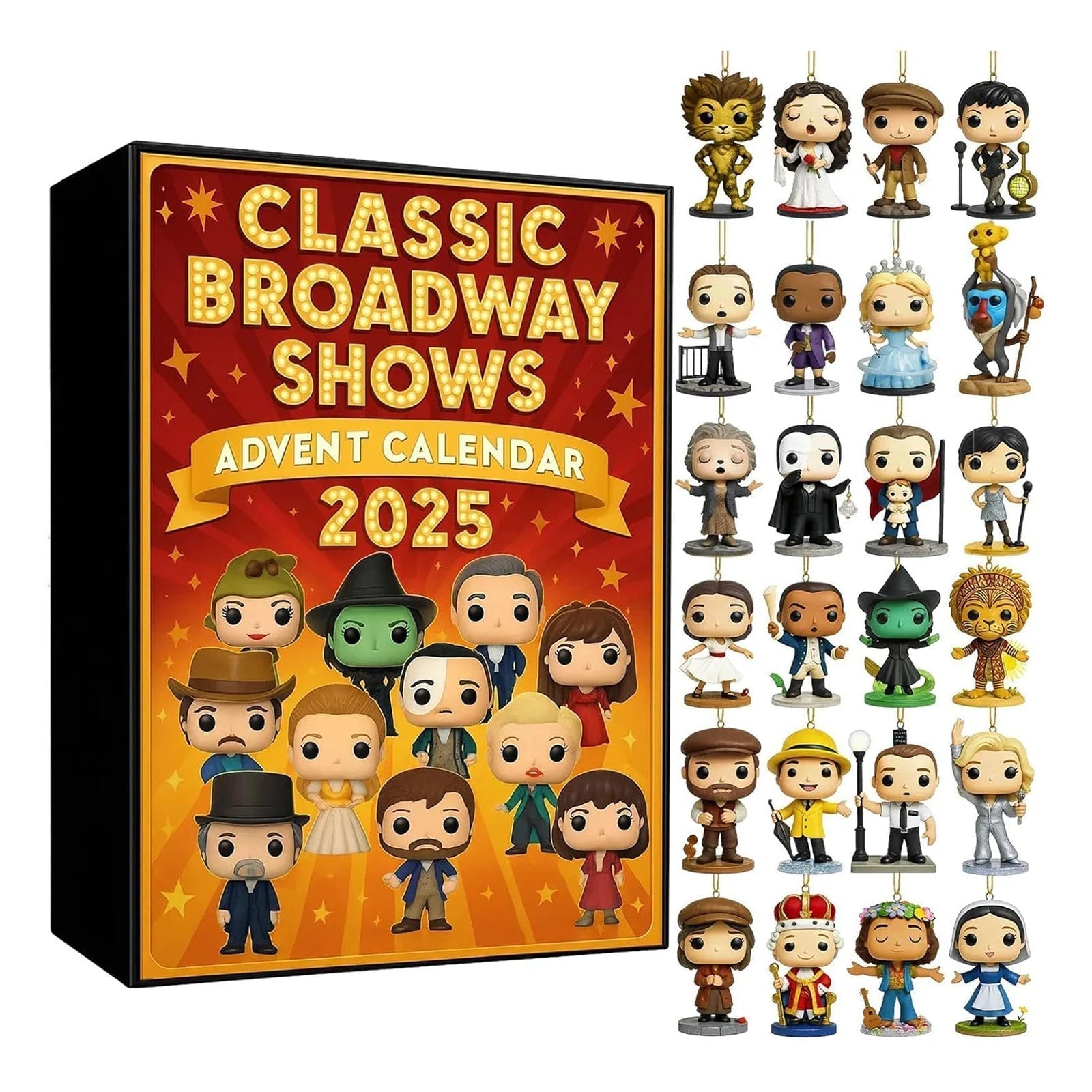 Broadway Musical Advent Calendar | Classic Theater Characters Collection