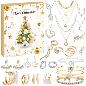 Christmas Jewelry Advent Calendar | 22 Charm Bracelet Making Set