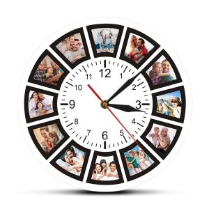 Photo Collage Wall Clock | Personalized Memory Display