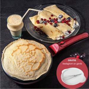 Electric Crepe Maker | Non-Stick 20cm Pancake Pan with Temperature Control