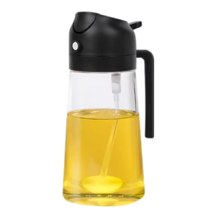 Oil Spray Bottle | 2-in-1 Glass Kitchen Dispenser