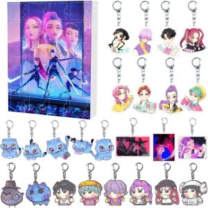 Dark Fantasy Advent Calendar | 24 Anime Character Keychains