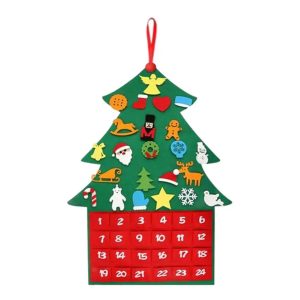 Christmas Advent Calendar | Felt Tree With 24 Pockets