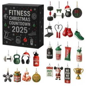 Fitness Christmas Advent Calendar | 24-Day Workout Motivation Countdown