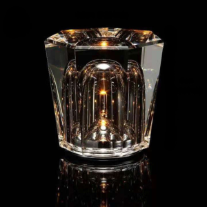 Crystal LED Table Lamp | Wireless Rechargeable Warm Light