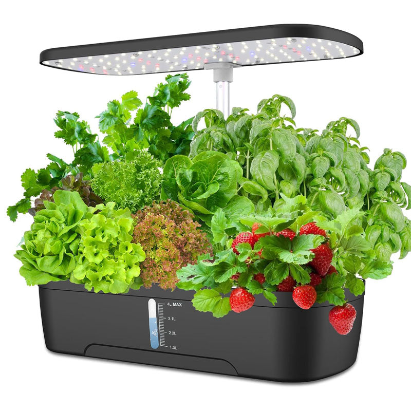 Indoor Hydroponic Garden System | 12 Pod LED Growing Kit
