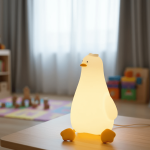 Duck Night Light | BPA-Free Silicone Dimmable Kids Lamp