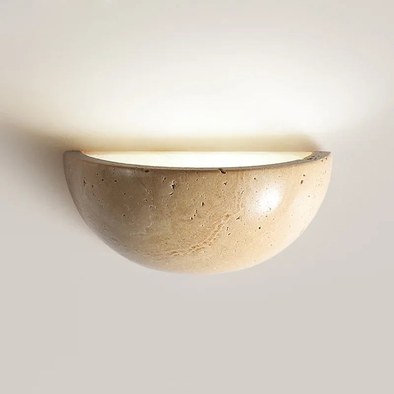 Stone Wall Light | Natural Texture LED Sconce