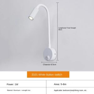 LED Wall Light | Adjustable Flexible Arm Reading Lamp