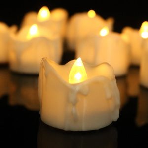 Flameless LED Tea Light Candles | Realistic Flickering Glow Set