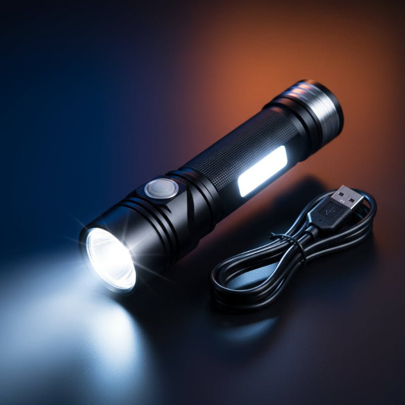 LED Flashlight Rechargeable | 100000 Lumens Waterproof Design