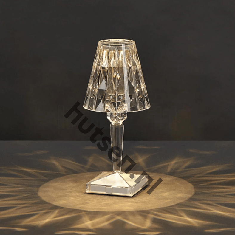 Crystal Table Lamp | Wireless Dimmable LED Design