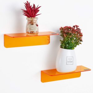 Acrylic Floating Shelves | Vibrant Modern Wall Mount Set