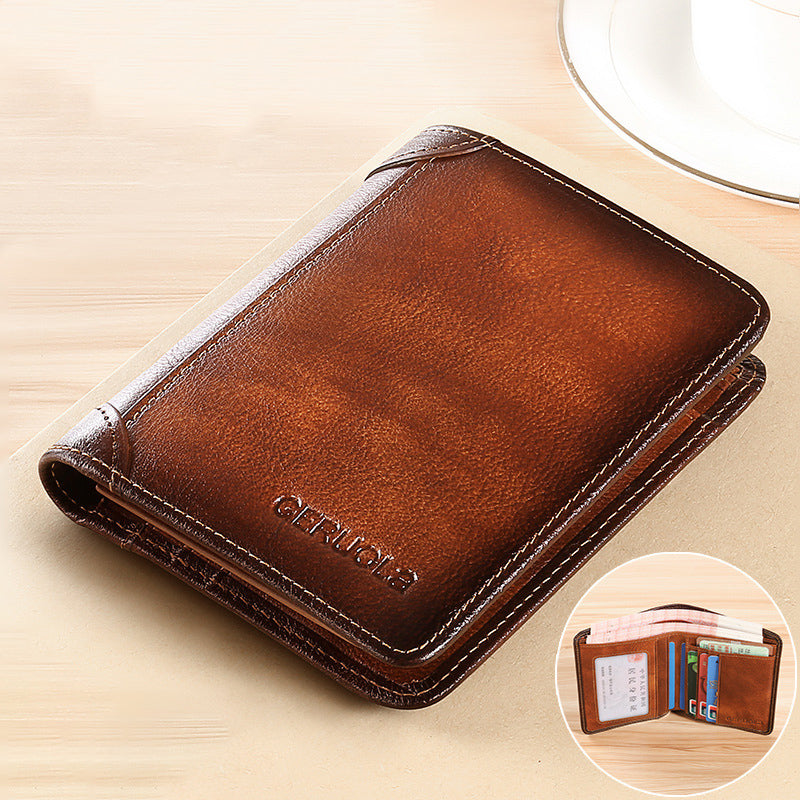 RFID Blocking Wallet | Slim Leather Card Holder for Men