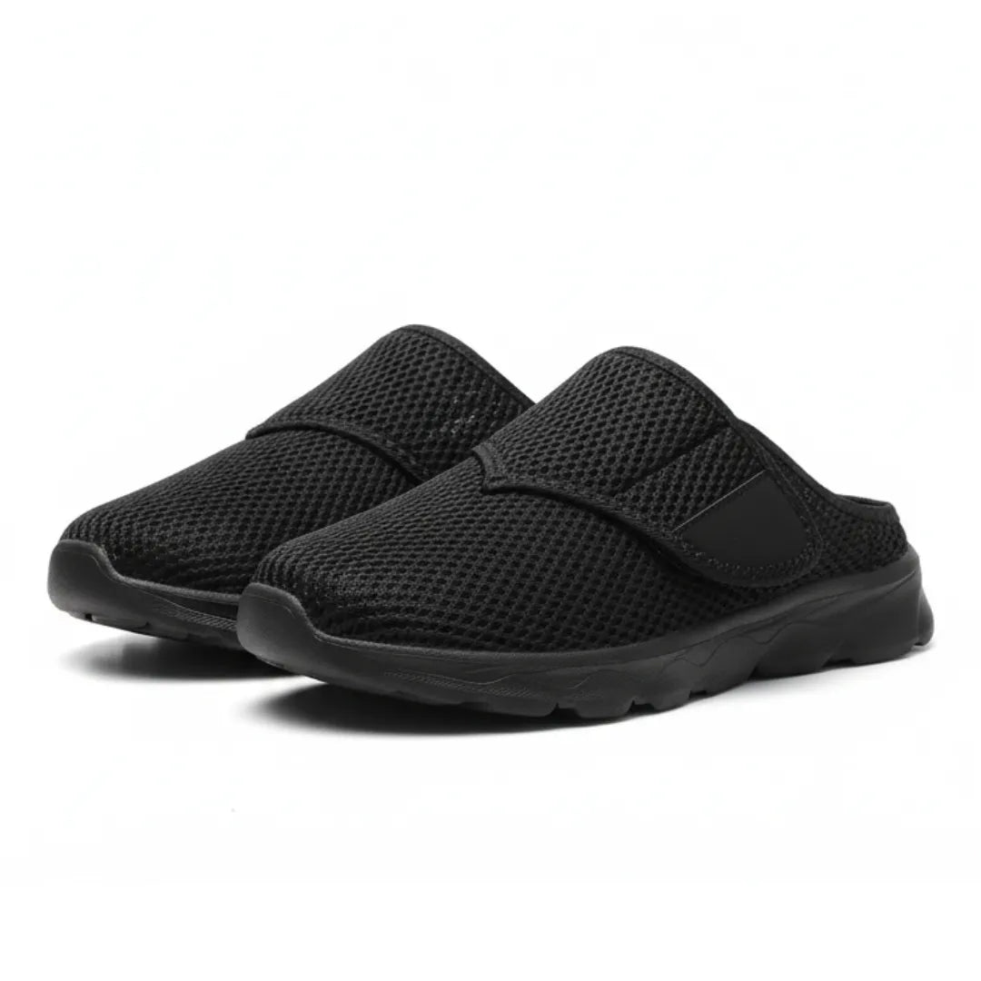Women's Adjustable Mesh Slippers | Velcro Closure For Sensitive Feet