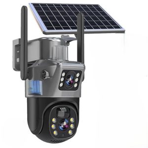 Solar Security Camera | 4K Wireless Surveillance with 360° Rotation