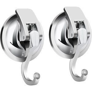 Heavy Duty Vacuum Suction Hooks | Stainless Steel Wall Mount Set