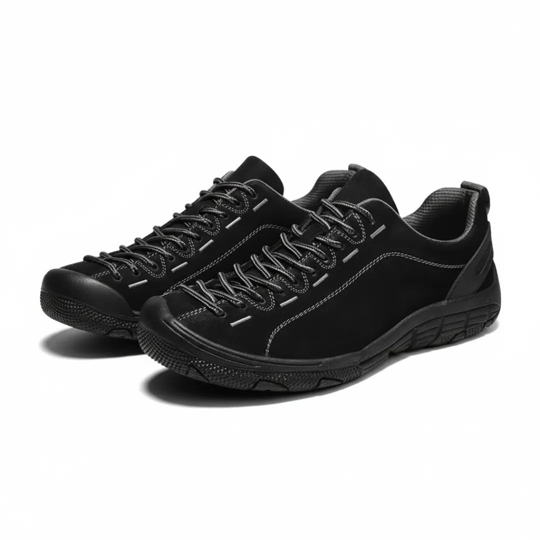 Men's Suede Walking Sneakers | Flexible Sole Comfort Design