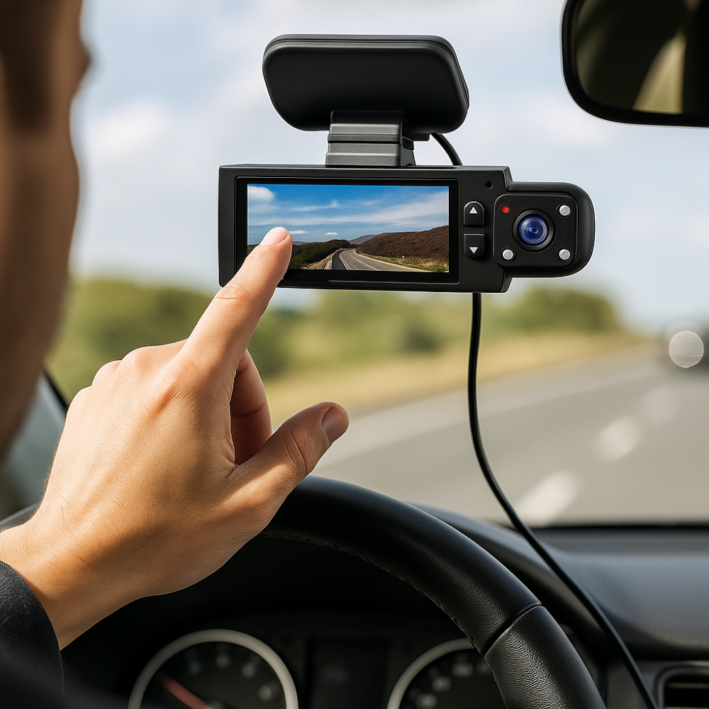 Dual Lens Car Dash Camera | 1080p WiFi Recording System
